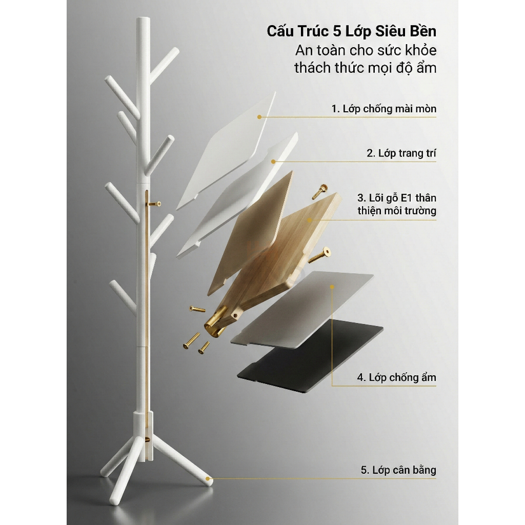 HEINO🔥【GIAO HỎA TỐC】Cây Treo Quần Áo Trong Phòng Gỗ Tự Nhiên Cao Cấp Lắp Ráp Dễ Dàng | BigBuy360 - bigbuy360.vn