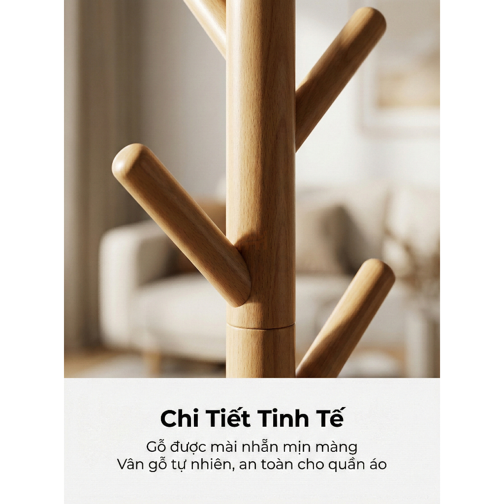 HEINO🔥【GIAO HỎA TỐC】Cây Treo Quần Áo Trong Phòng Gỗ Tự Nhiên Cao Cấp Lắp Ráp Dễ Dàng | BigBuy360 - bigbuy360.vn