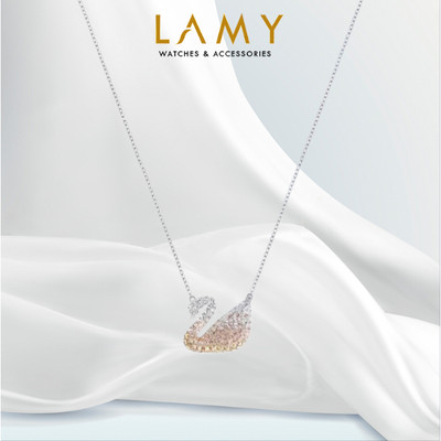 Dây chuyền LAMY Iconic Pastel Crystal Swan Necklace Silver 6374OR