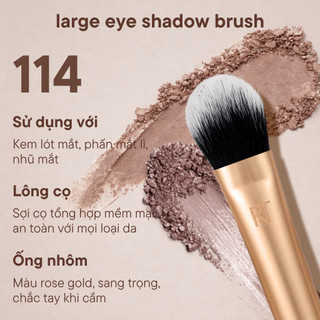 Cọ Tán Bầu Mắt Cọ Nhấn RT REAL TECHNIQUES Large Eye Shadow Brush R114 Shape To Dùng Chuyên Nghiệp
