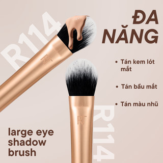 Cọ Tán Bầu Mắt Cọ Nhấn RT REAL TECHNIQUES Large Eye Shadow Brush R114 Shape To Dùng Chuyên Nghiệp