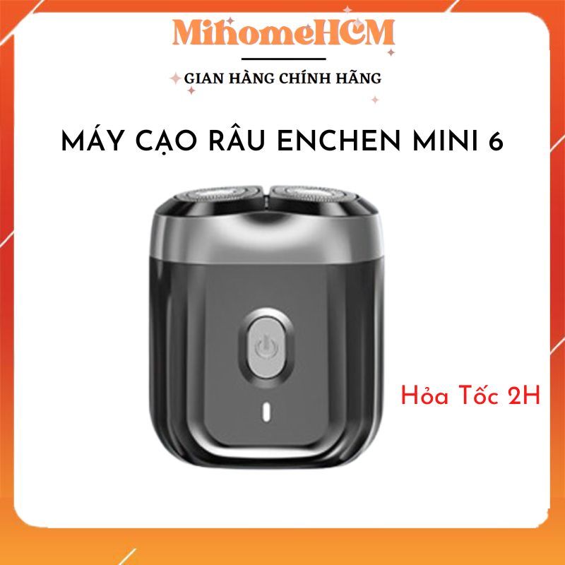 Máy Cạo Râu mini Enchen Mini 6 - Đầu cắt từ tính Hệ thống ESM thông minh Thiết kế chống nước - BH 6 THÁNG