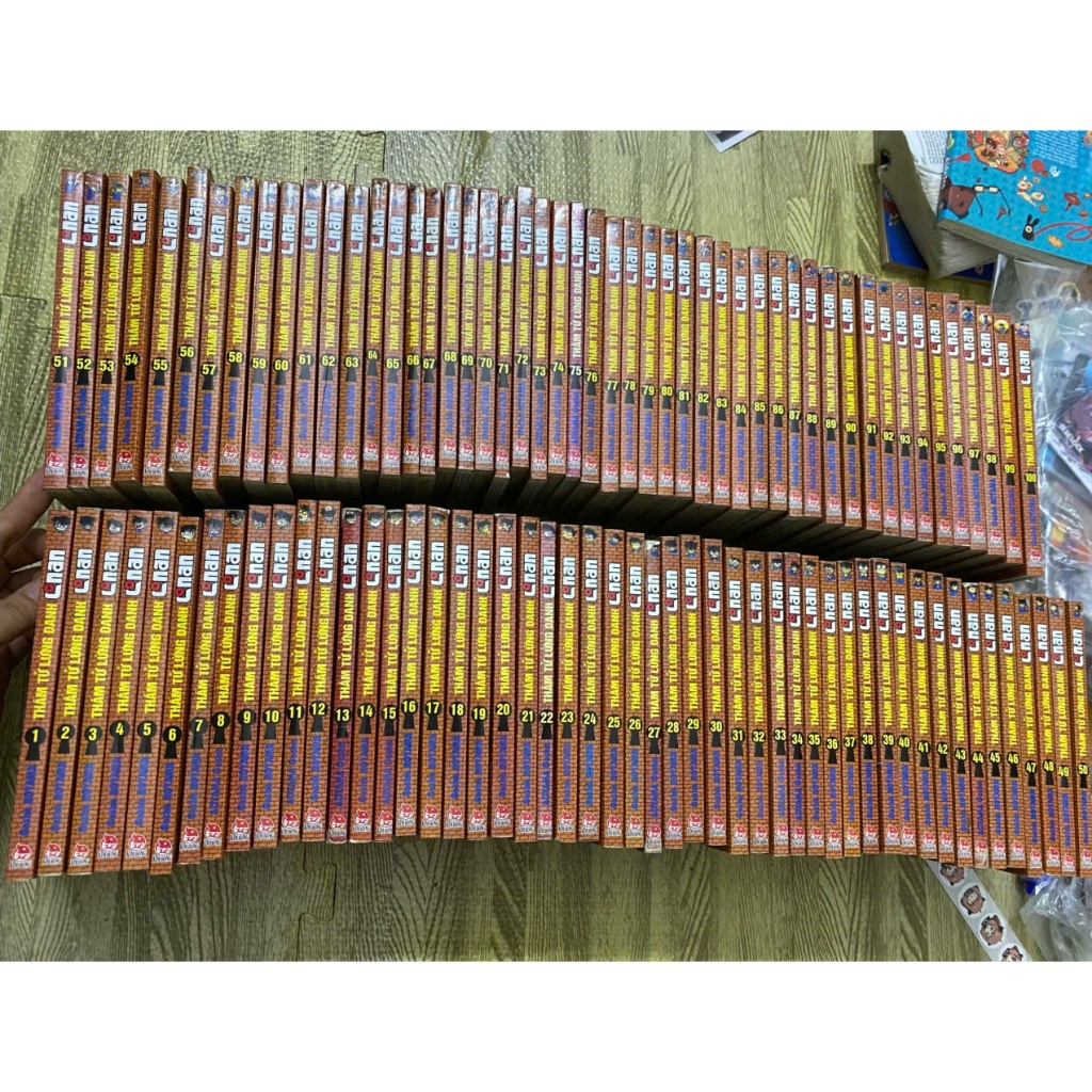 (+post) Bộ 100q vở tr.tr cũ Conan Thám Tử Lừng Danh conan Tập 1-100+poster
