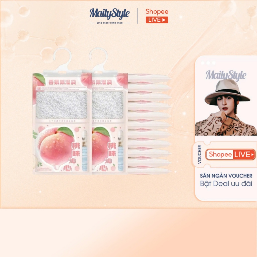 K85_ Túi hút ẩm hương đào