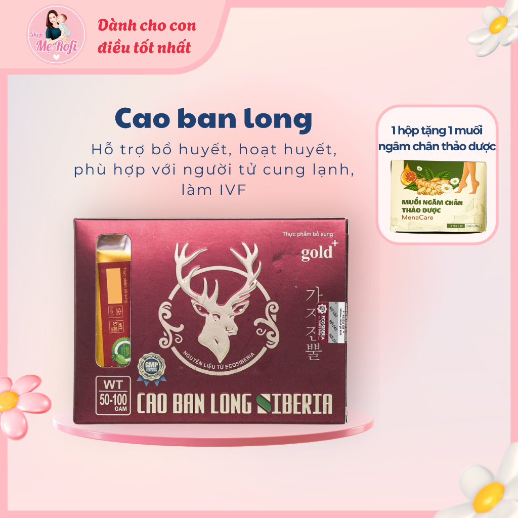 Cao Ban Long 100g hỗ trợ sức khoẻ sinh sản hiếm muộn - Mẹ Rofi