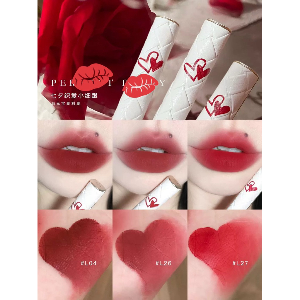 Son Bùn mịn lì Perfect Diary toàn màu Hot