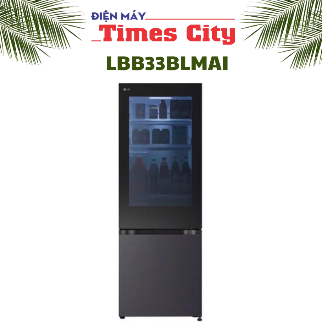 Tủ lạnh LG Inverter InstaView 340 lít LBB33BLMAI