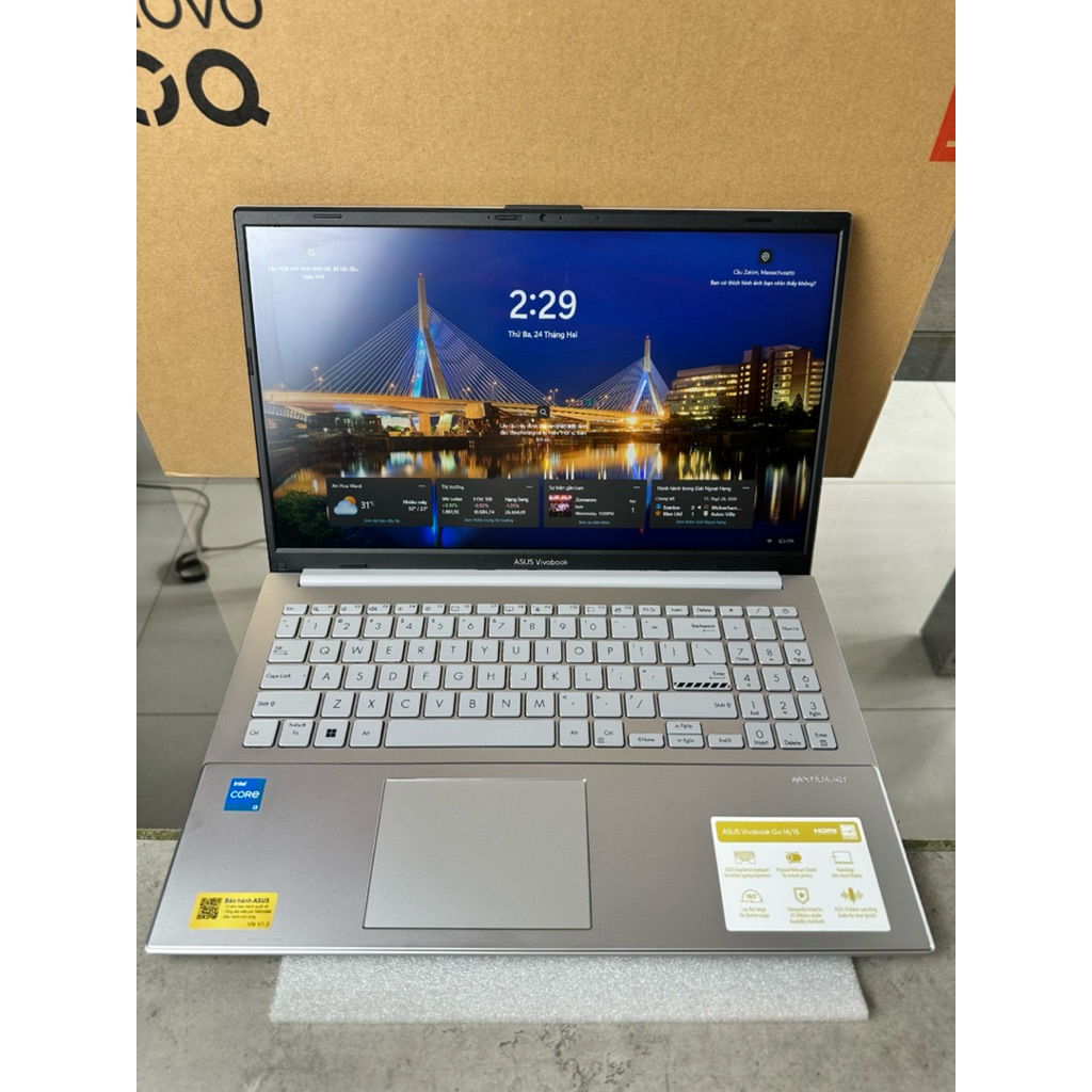 🌈Laptop Asus Vivobook Go 15 E1504GA-BQ1141W i3-N305/ram8gb/ssd256g Bảo Hành Hãng 10/2027