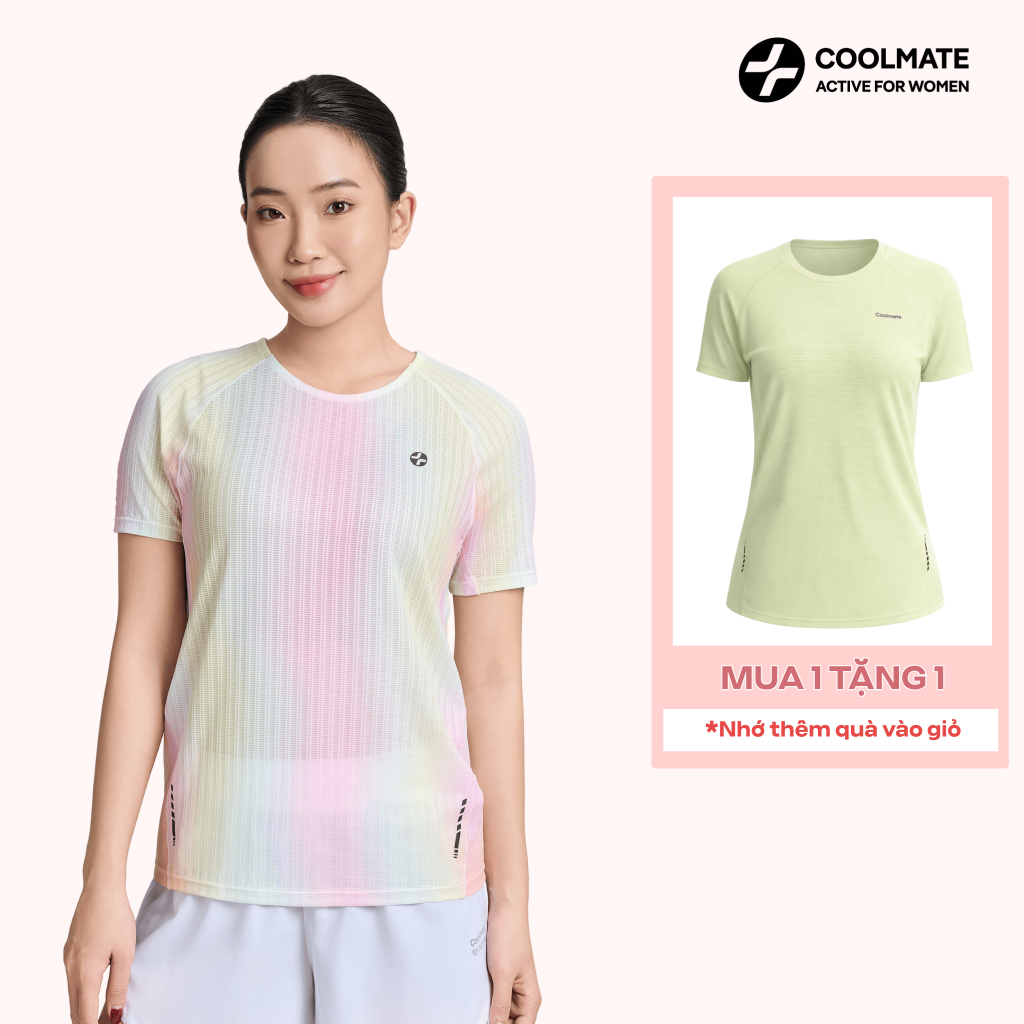 [MUA 1 TẶNG 1] Áo Tshirt chạy bộ nữ Coolmate Women Exdry AirFlow thoáng khí dễ vận động