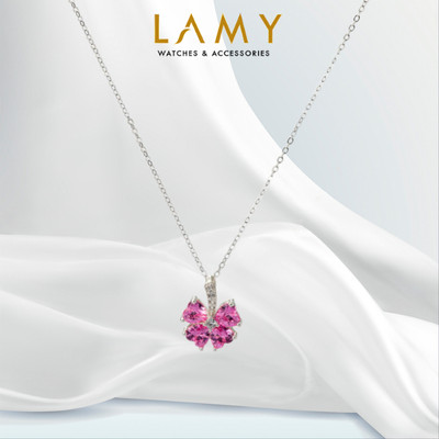 Dây chuyền bạc nữ LAMY Sparkling Love Purple 6132