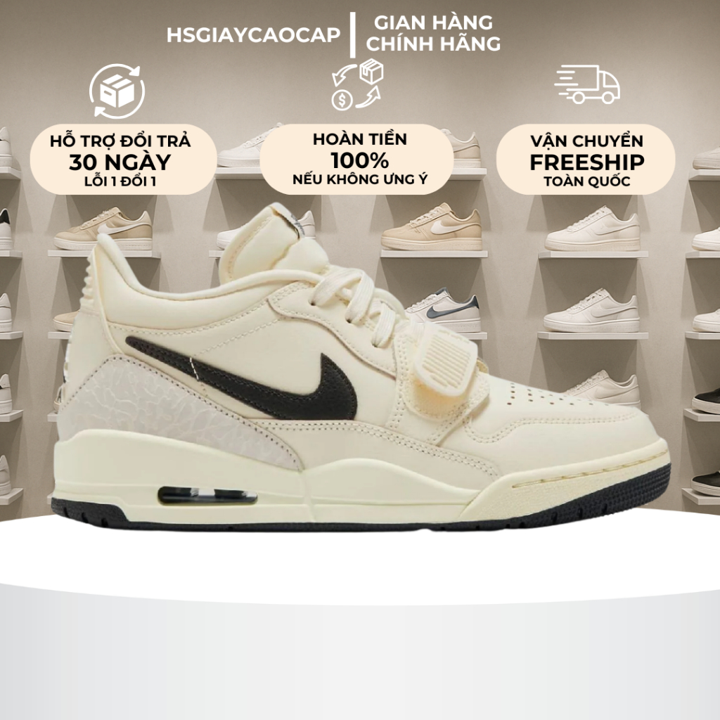 [ Best Quality ] Giày _Jodan Legacy 312 Low Coconut Black Full Box