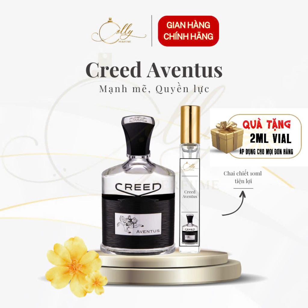 Nước Hoa Nam Aventus Chính hãng, Hương dứa khói quyền lực, nam tính, hấp dẫn - Elly Perfume