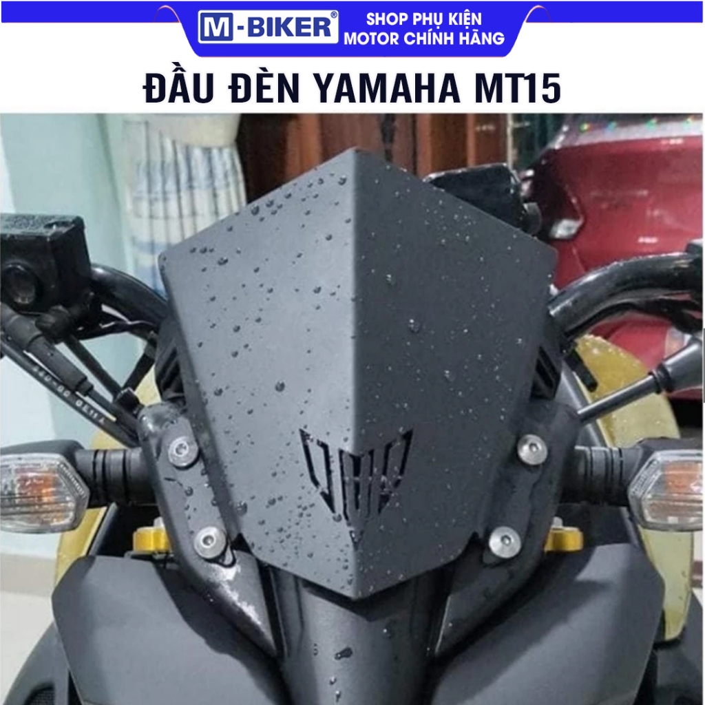 Mão Đầu Đèn Yamaha MT15 Ốp Mão Đầu Đèn MT15 Phụ Kiện Moto M-Biker