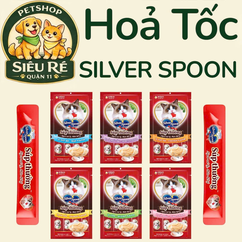 [SUP SILVER SPOON] COMBO 12 & 24 & 48 GÓI SUP THANH SILVER SPOON GÓI 56G - NHẬT BẢN -