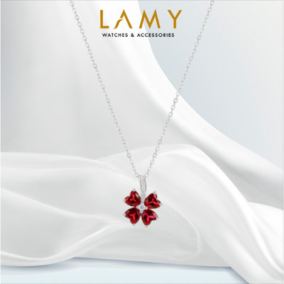 Dây chuyền bạc nữ LAMY Sparkling Love Purple Neckplace Red 6132
