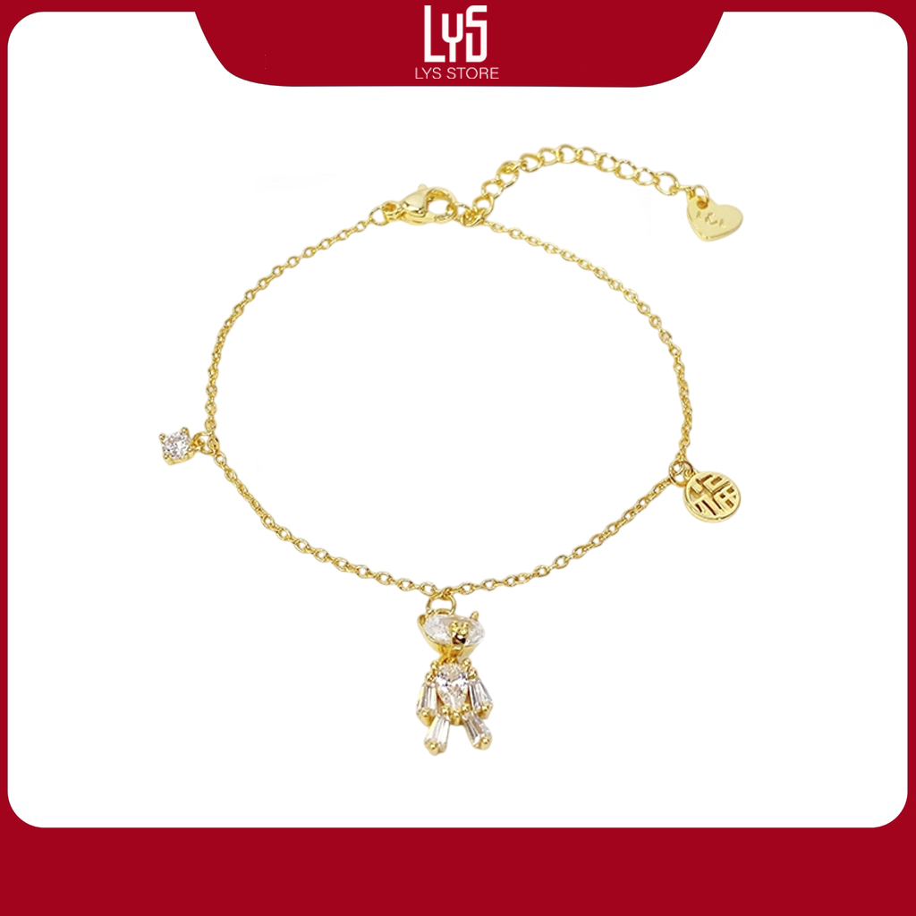 Vòng tay Lys Lucky Four Leaf Star Gold Bracelet 2243