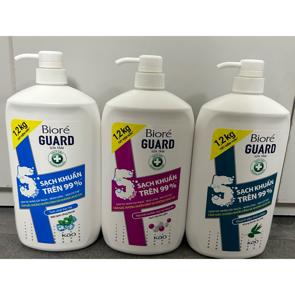 SỮA TẮM KHÁNG KHUẨN BIORE GUARD 1.2KG