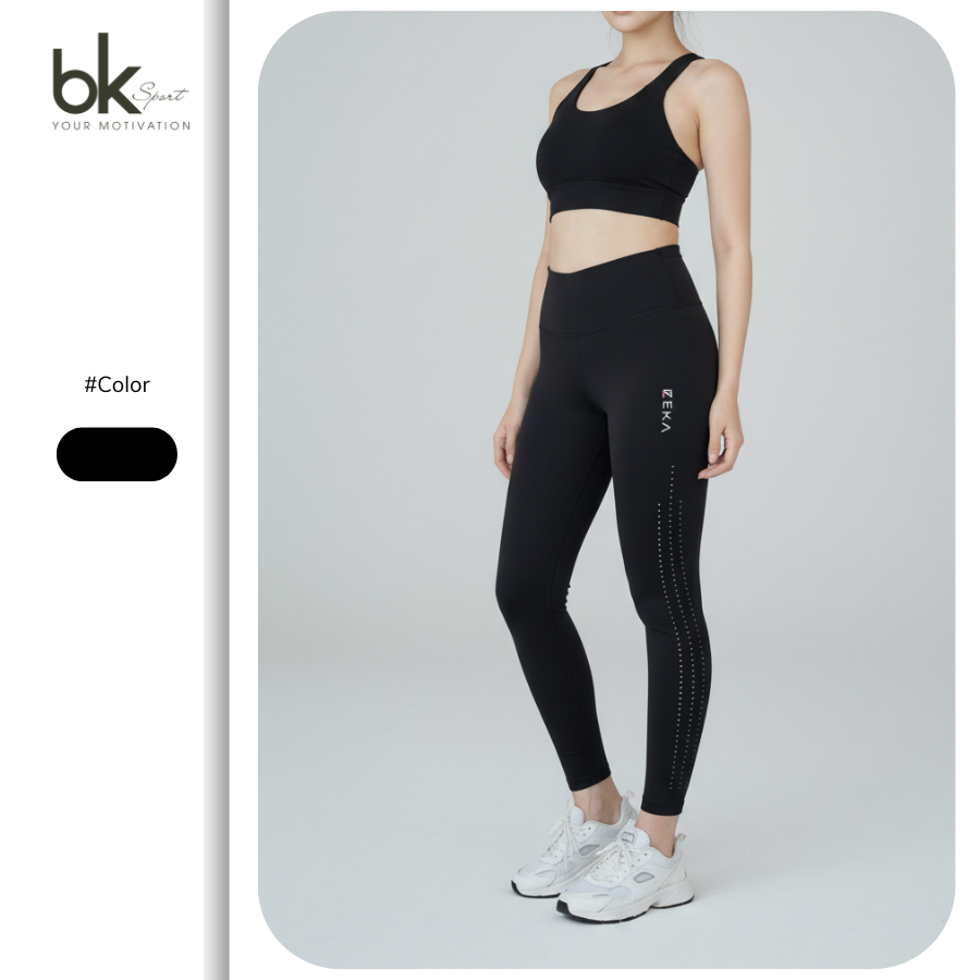 Quần legging nữ tập gym yoga cạp cao co giãn 4 chiều, tôn eo, nâng mông QDW137 - BK SPORT