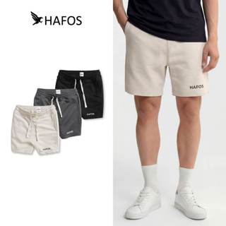Quần Short Nam HAFOS BASIC Nỉ Chân Cua Co Giãn. Quần Đùi Nam Vải Nỉ from ngắn trên gối, mặc ở nhà đi