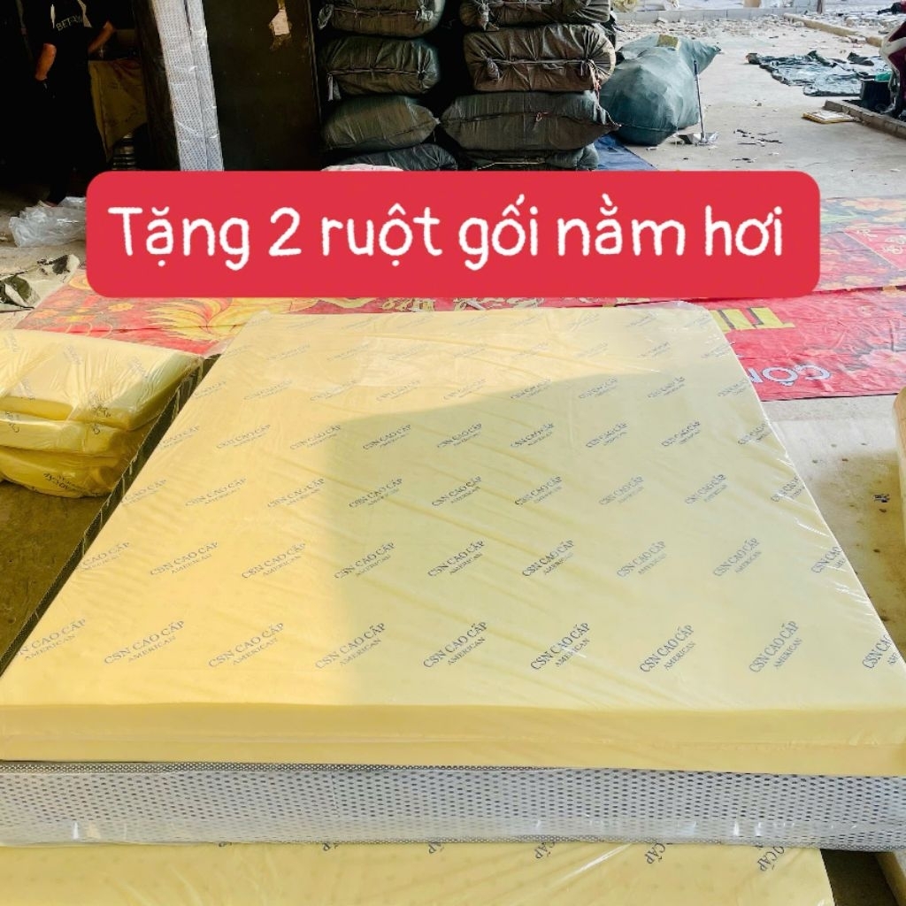 ( tặng kèm 2 rụt gối nằm hơi ) ( giao toàn quốc ) nệm AMERICAN Cao Cấp