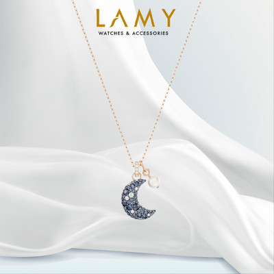 Dây chuyền LAMY Luna Moon Blue Crystal Necklace Rose Gold 6186