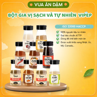 Trọn bộ Bột Gia Vị Sạch và Tự Nhiên (Hành,Tỏi,Sả) cho bé và cả gia đình | Bột gia vị VIPEP (Mẫu mới-Vipep Date 2026)