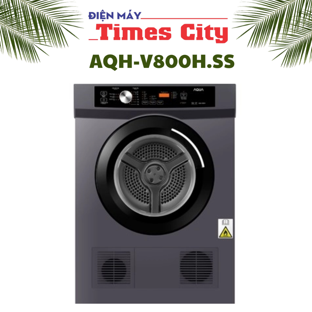 Máy sấy thông hơi Aqua 8 kg AQH-V800H SS