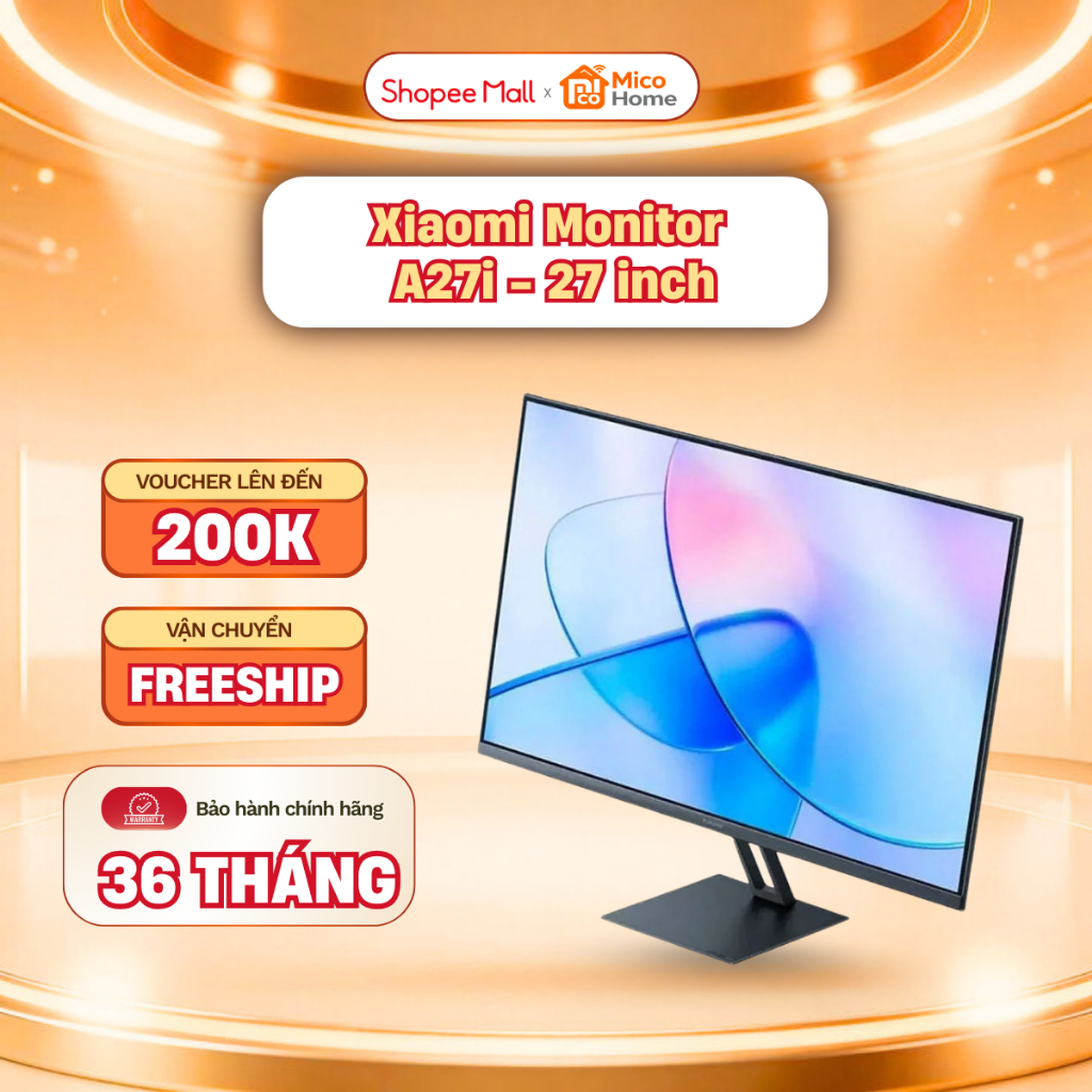 Màn hình máy tính Xiaomi Monitor A27i EU - Tấm Nền IPS - Bảo Hành 36 Tháng