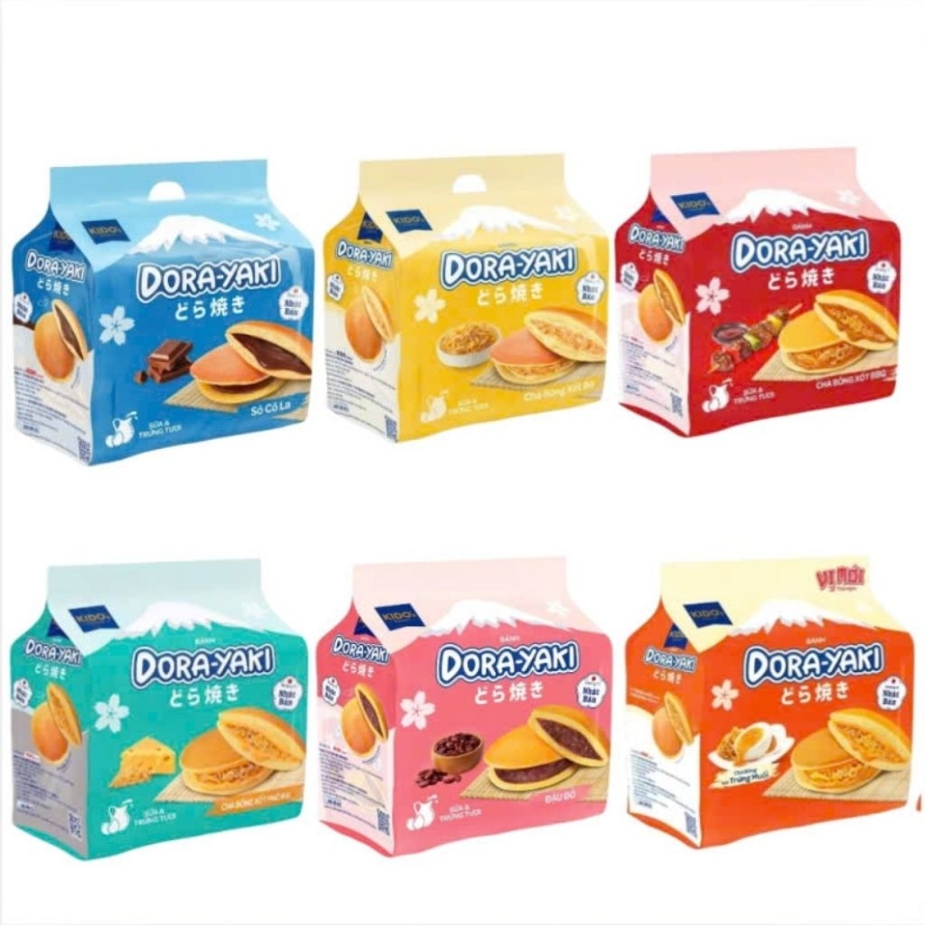 Bánh Dora-Yaki KIDO'S Bakery Đủ Vị Túi 150gr - Bánh rán Doremon