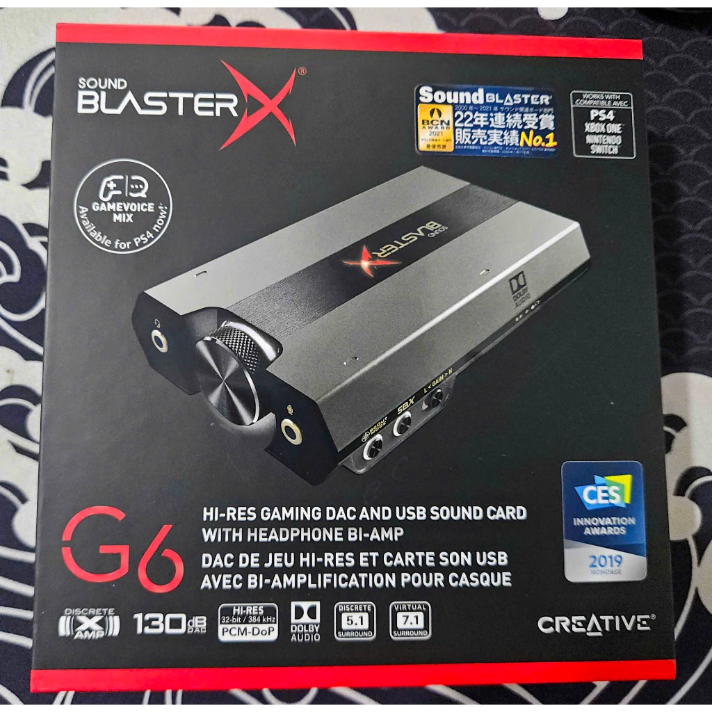 Thẻ âm thanh Soundcard Creative BlasterX G1, G3, G5, G6