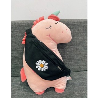 [Peinn] TÚI BAO TỬ - ĐEO BỤNG - Bông cúc 2 ngăn