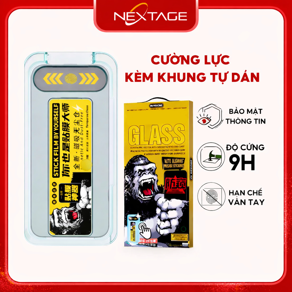 [COMBO ƯU ĐÃI] Kính Cường Lực VMOX Tự Dán HD Trong Suốt Dành Cho Iphone 17/16/15/14/13/12/11/X/Xs/pro/promax/plus/air