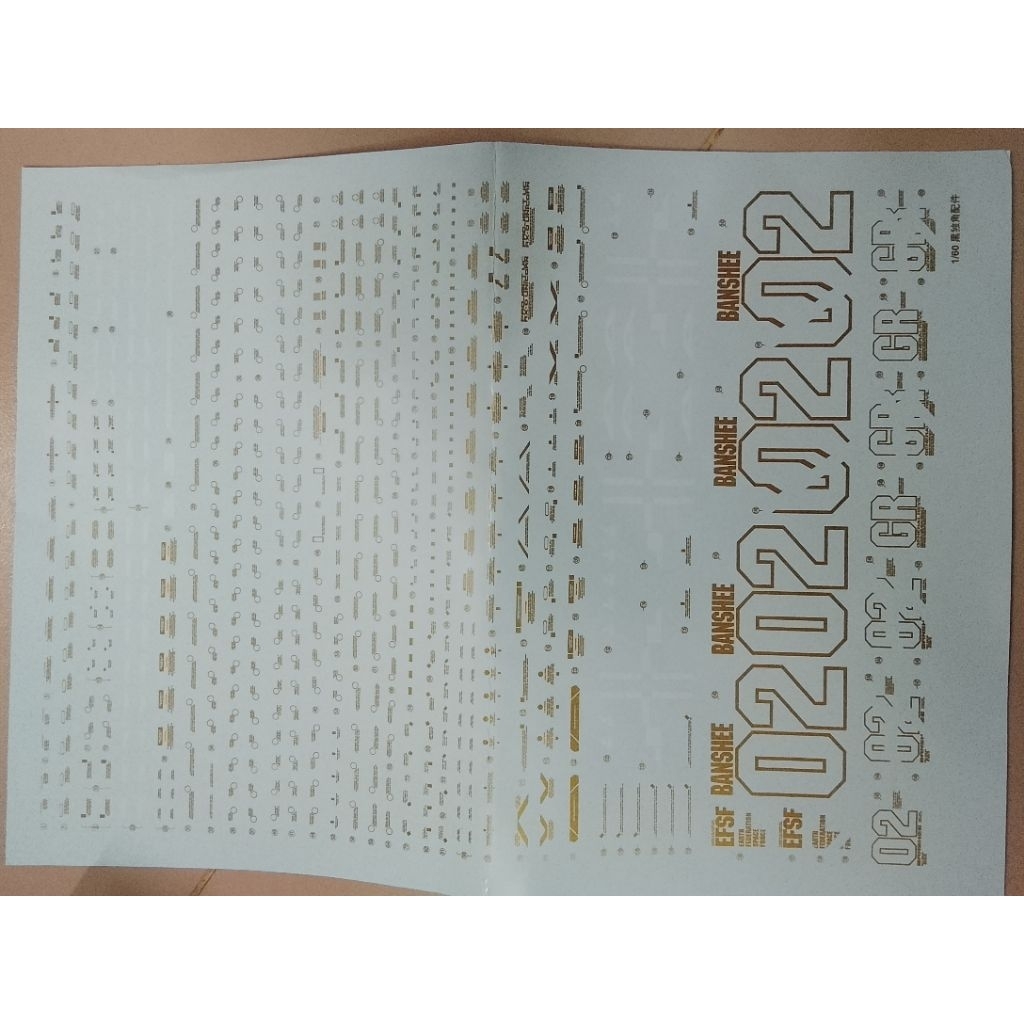 decal nước mô hình PG Banshe Unicorn