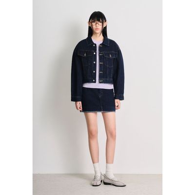 LIBÉ WORKSHOP - Áo khoác denim dáng suông 7589