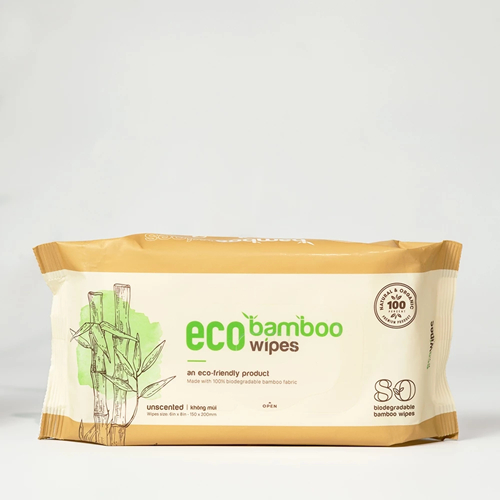Khăn ướt vải sợi tre Eco Bamboo 80 tờ