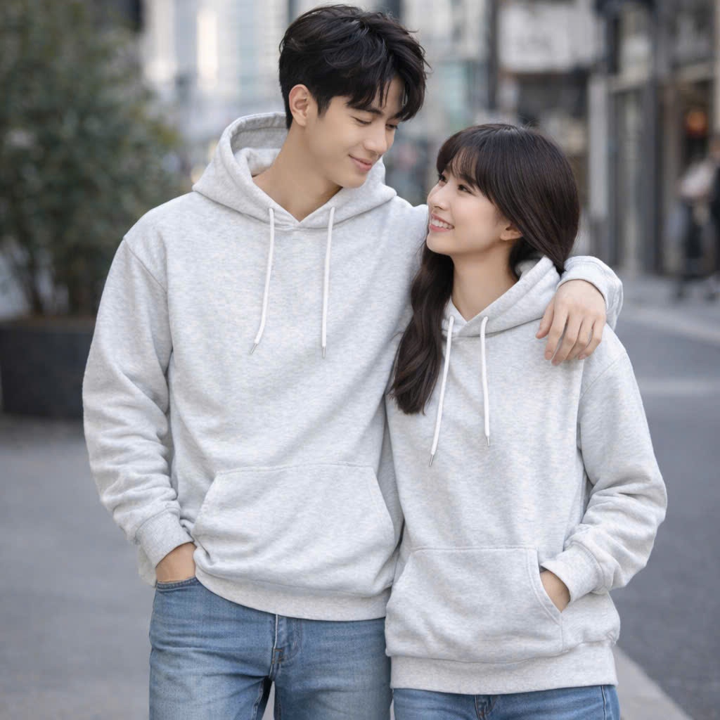 Áo hoodie nam, áo nỉ bông nam BASIC form rộng swearter có mũ chất vải nỉ bông dày ấm áp - GUSSET