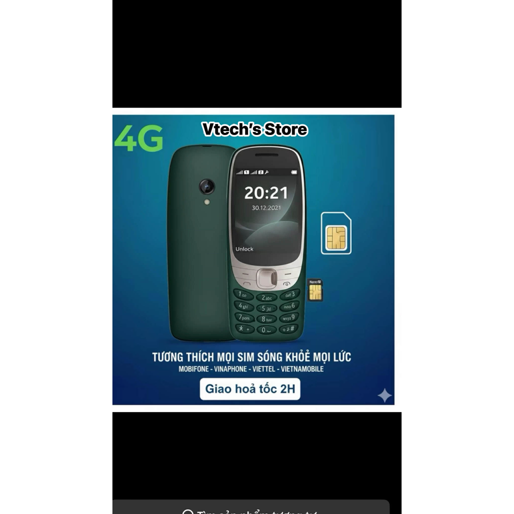 Nokia 6310 – Điện thoại phím bấm – Không tương thích SIM MobiFone