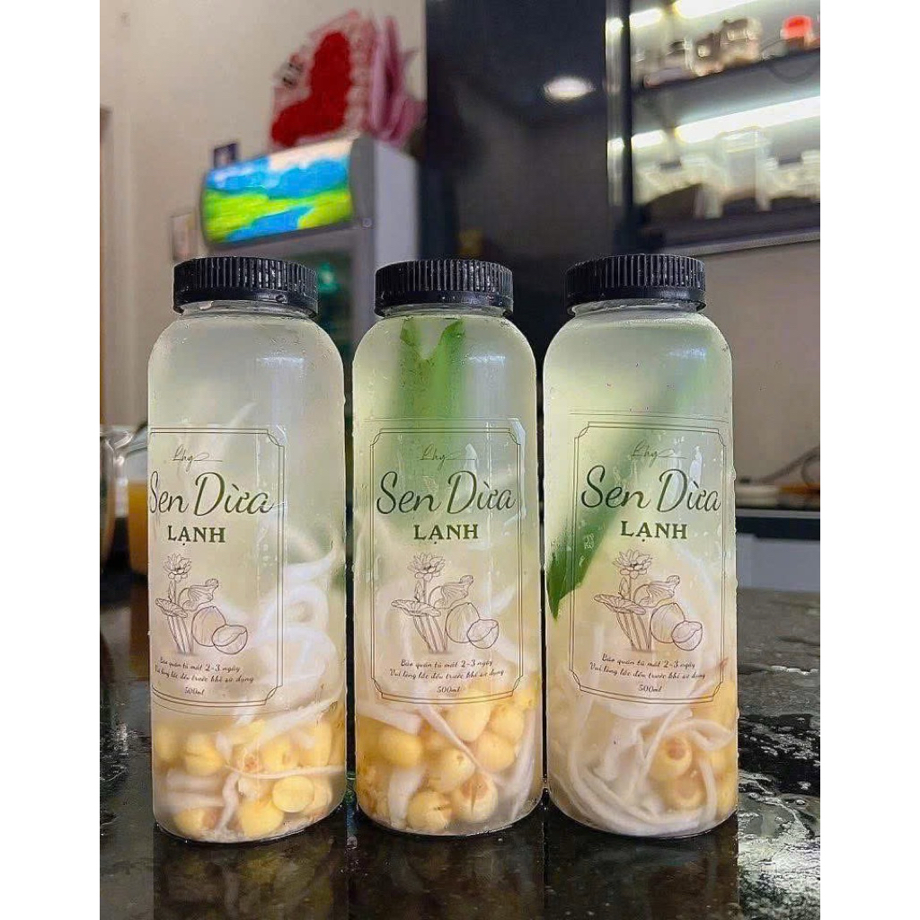 nước sen dừa lạnh đặt trước trả đơn sau 3h chiều