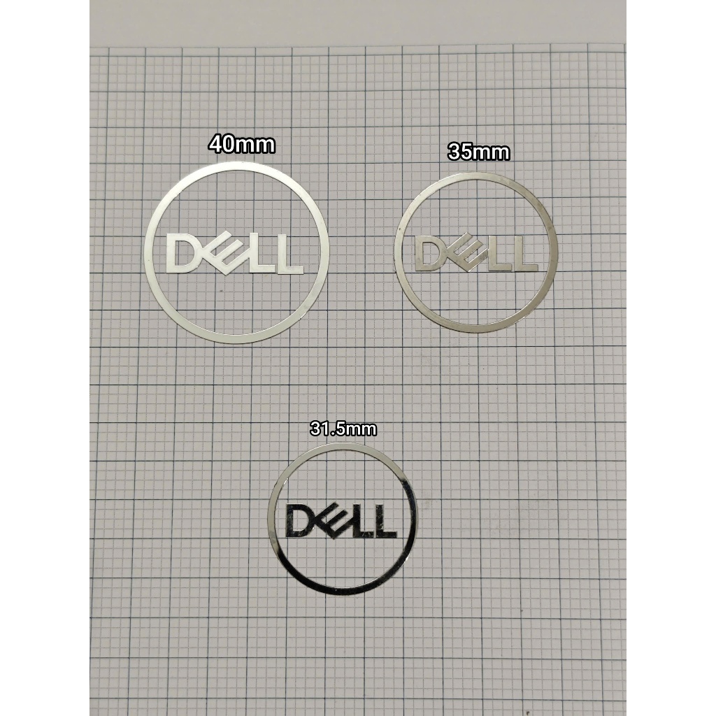Sticker logo dell laptop máy tính, Tem dán Logo Laptop Dell