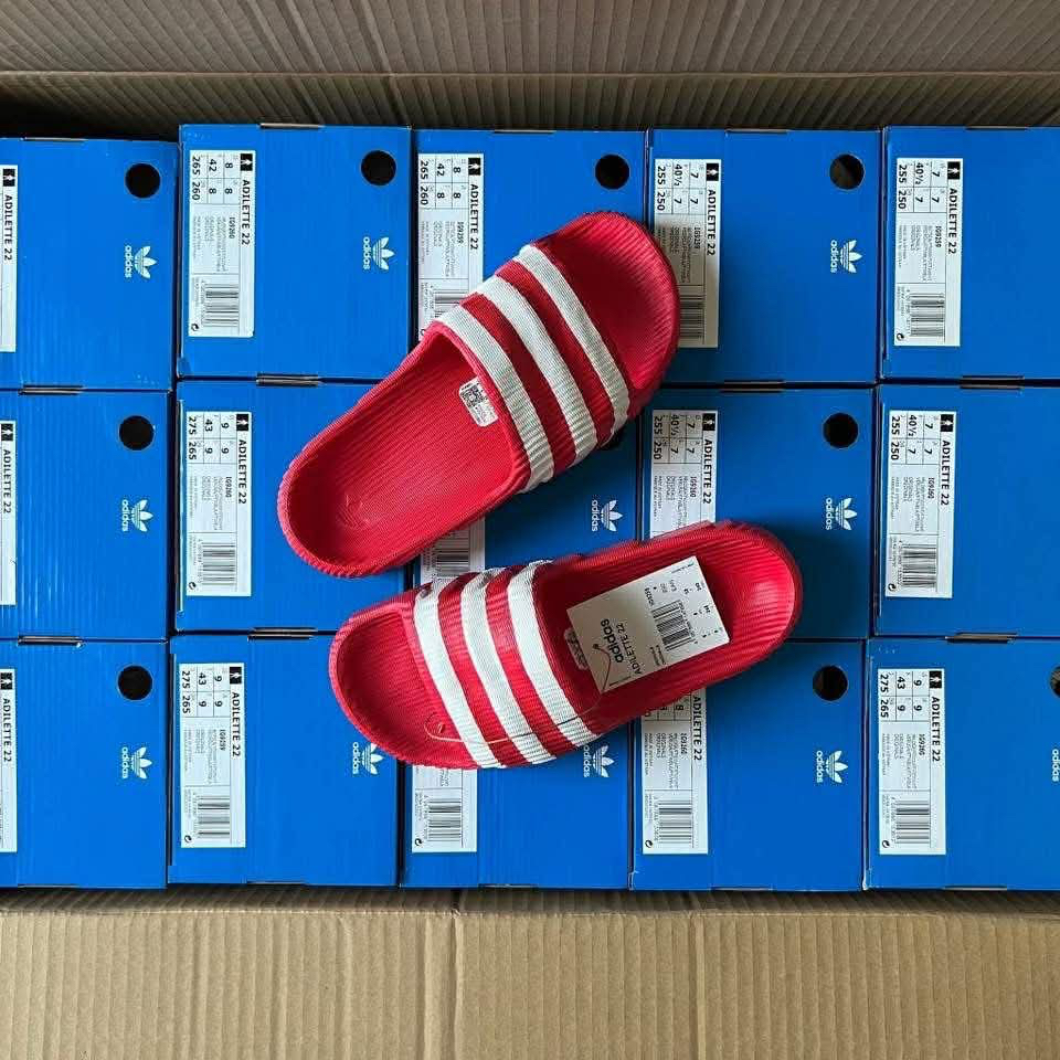[CHÍNH HÃNG] Dép Adidas Adilette 22 Đỏ & Xanh