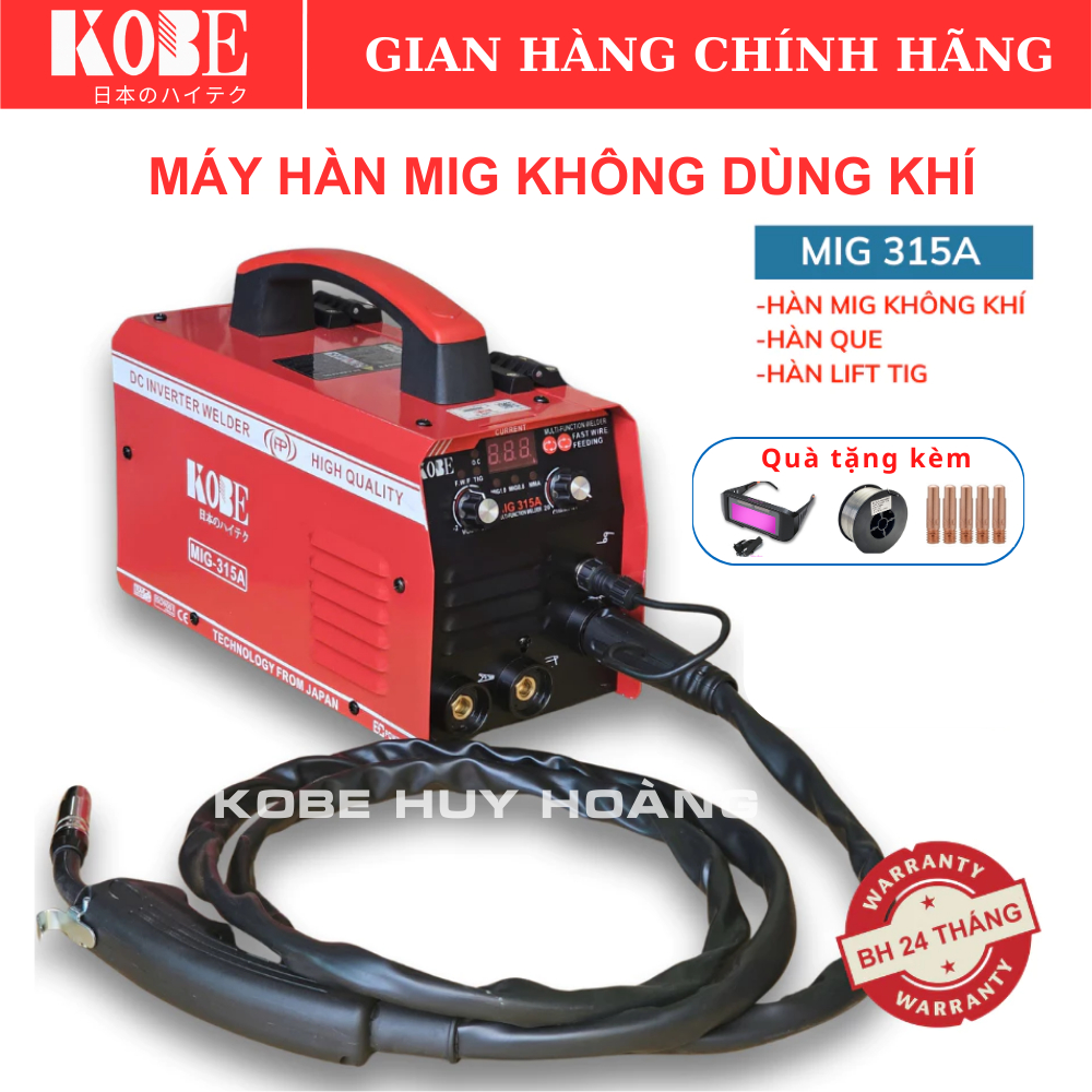 Máy hàn mig KOBE 315A -  3 chức năng chuyên cho gia đình và thợ mẫu mới nhất 2024