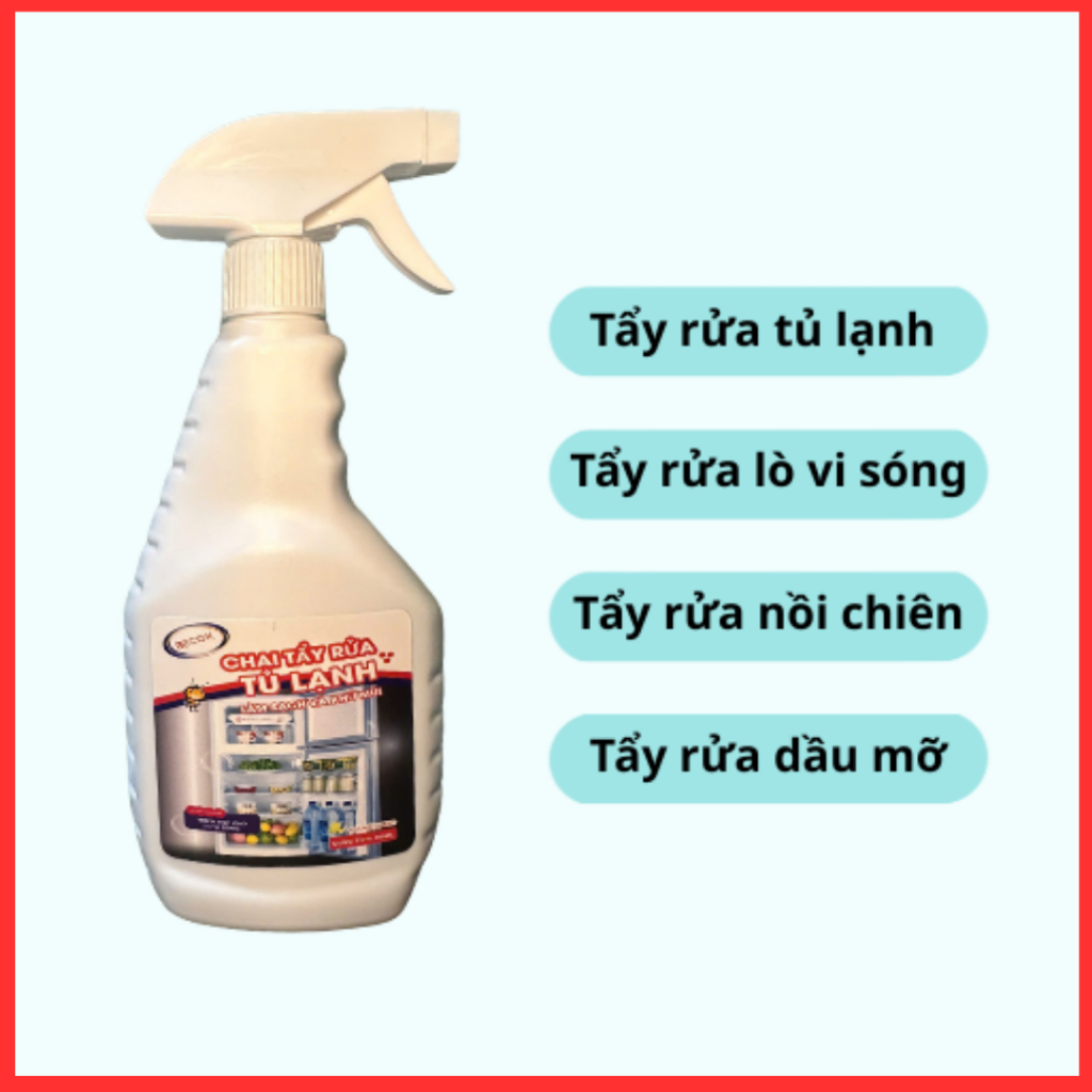 Xịt Vệ Sinh Tủ Lạnh Beecok Làm Sạch Tủ Lạnh, Lò Nướng, Bếp Từ An Toàn Tiện Lợi
