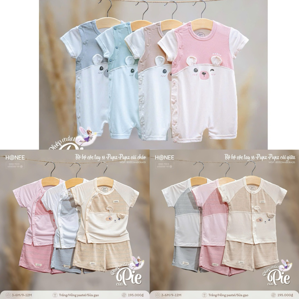 [Honee] Bộ và body cho bé đến 1 tuổi