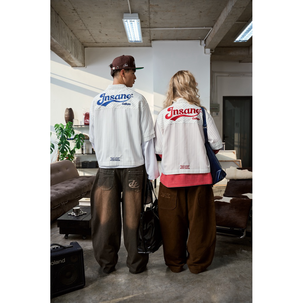 Áo Sơ Mi InsaneClo DOUBLE SLEEVE SHIRT Form Boxy Unisex Vải Sơmi Nhập Thoáng Mát | BigBuy360 - bigbuy360.vn