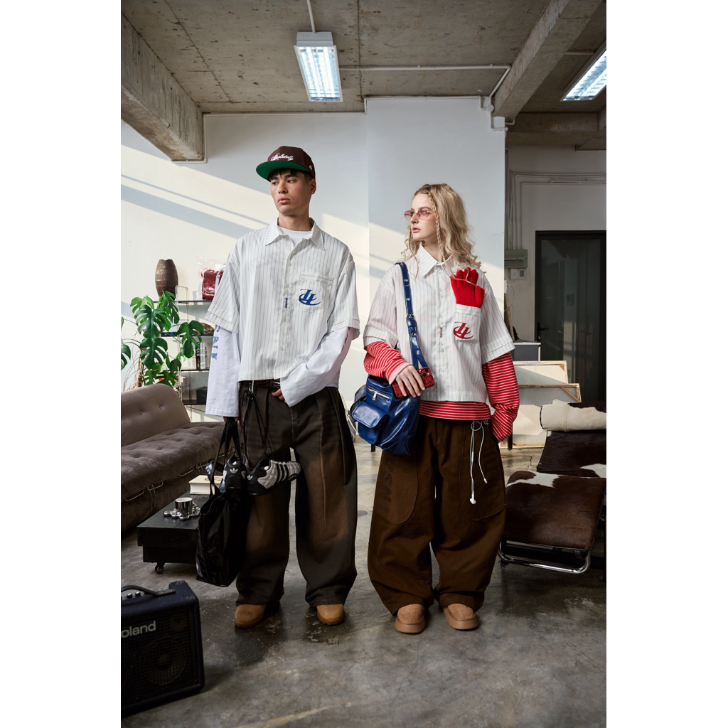 Áo Sơ Mi InsaneClo DOUBLE SLEEVE SHIRT Form Boxy Unisex Vải Sơmi Nhập Thoáng Mát | BigBuy360 - bigbuy360.vn