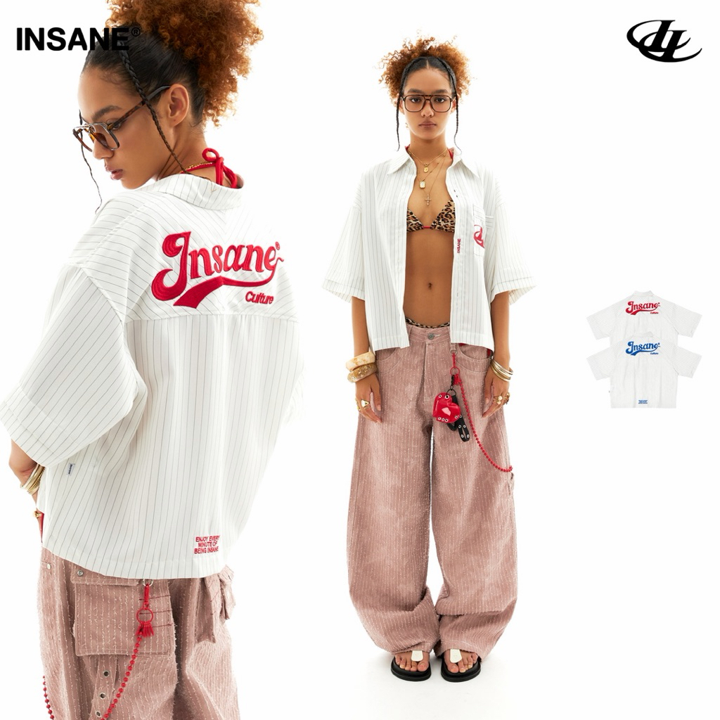 Áo Sơ Mi InsaneClo DOUBLE SLEEVE SHIRT Form Boxy Unisex Vải Sơmi Nhập Thoáng Mát