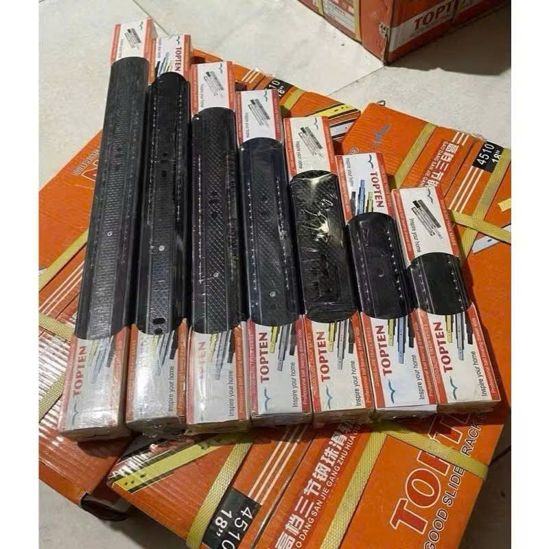 Ray bi 3 tầng bản 45mm – Ray trượt ngăn kéo tủ cao cấp, ray trượt tủ nhiều kích thước