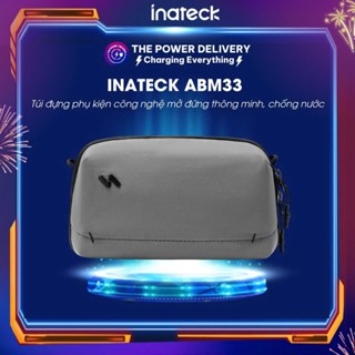 Túi Đựng Phụ Kiện Công Nghệ Inateck ABM33 - Tech Pouch Mở Đứng Thông Minh, Chống Nước, Đựng Cáp Sạc, Pin Dự Phòng