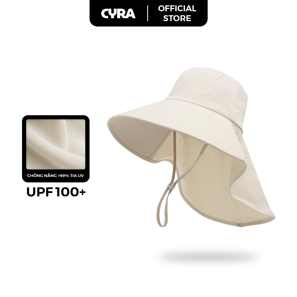 Mũ đi biển vành rộng CYRA UNIVERSE thiết kế thanh lịch, chống nắng toàn diện UPF50+