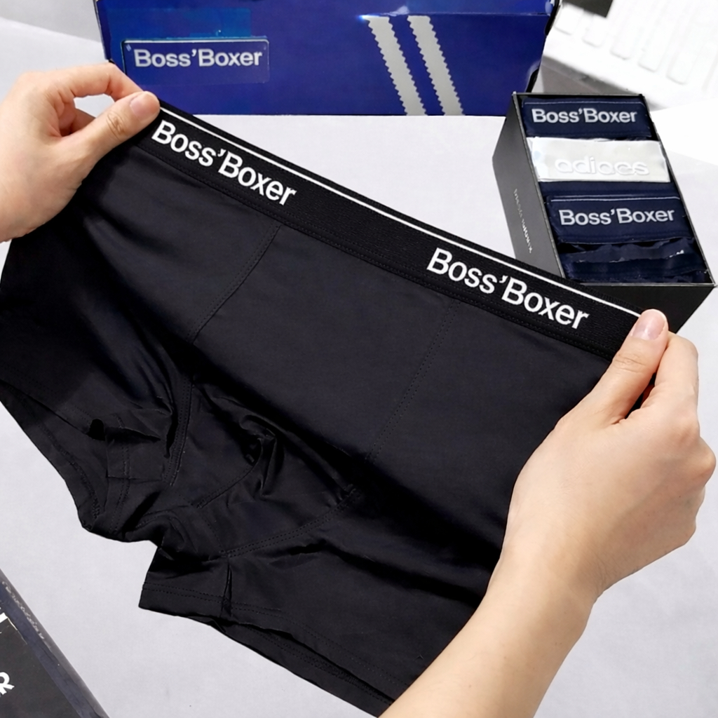 Quần lót nam boxer COMBO 5 thun lạnh cao cấp , co giãn thoáng mát, mặc êm, cạp mỏng Bo2 [2]